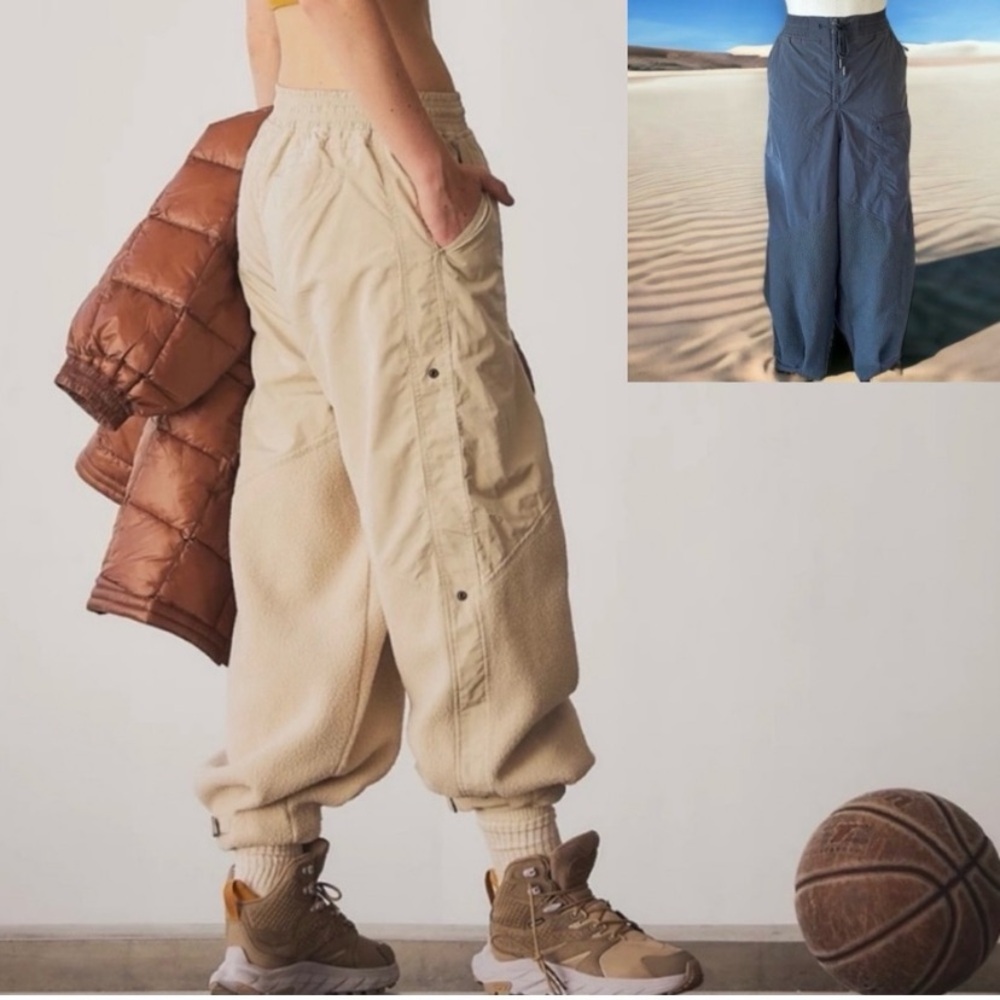 Free People FP Movement Utility Sherpa Blend Jogger Cargos Pants Size Medium